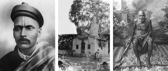 (1) Sadguru Shri Upasni Maharaj (2 Khandoba Temple (3) Maharaj at Bombay 1920