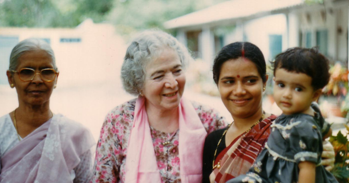 Sulbha Kale with Mani and Meera and Little Nikita